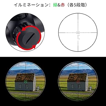 Amazon.co.jp: FOCUHUNTER 1.5-6X24mm ライフルスコープ